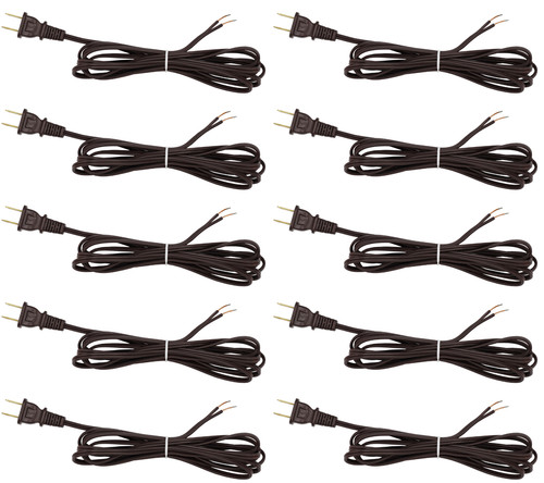 Brown lamp cord - brown, long