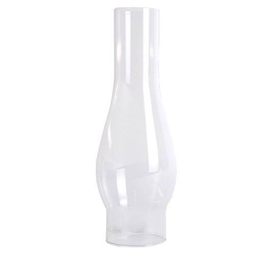 Clear glass lamp - glass, chimney
