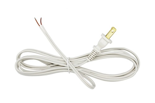 White lamp cord foot - white, 12